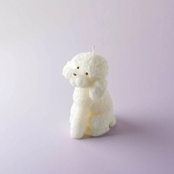 A Handmade Dog Candle